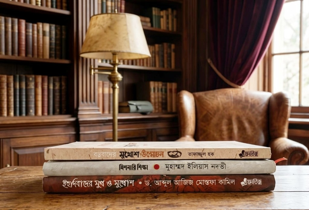 মুখোশ উন্মোচন প্যাকেজ — গ্রন্থাগারে তিনটি বই